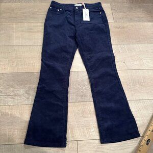 VINEYARD VINES YOUTH GIRL NAUTICAL NAVY BLUE KICK FLARE CORUROY PANTS NEW 12